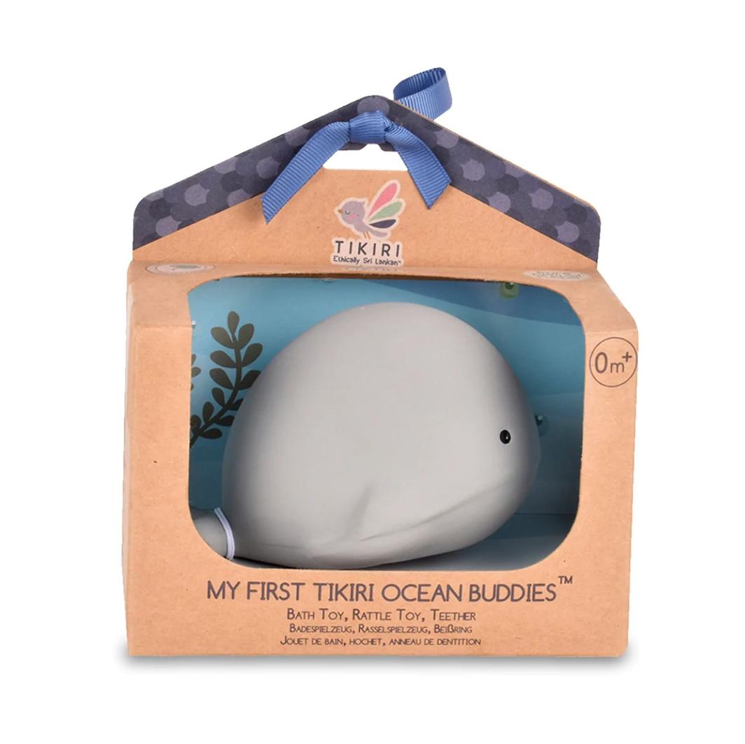 My First Tikiri Teether and Bath Toy - Whale Gift Boxed