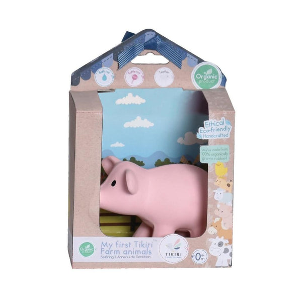 My First Tikiri Teether and Bath Toy - Pig Gift Boxed