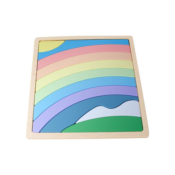 Large Wooden Puzzle - Rainbow
