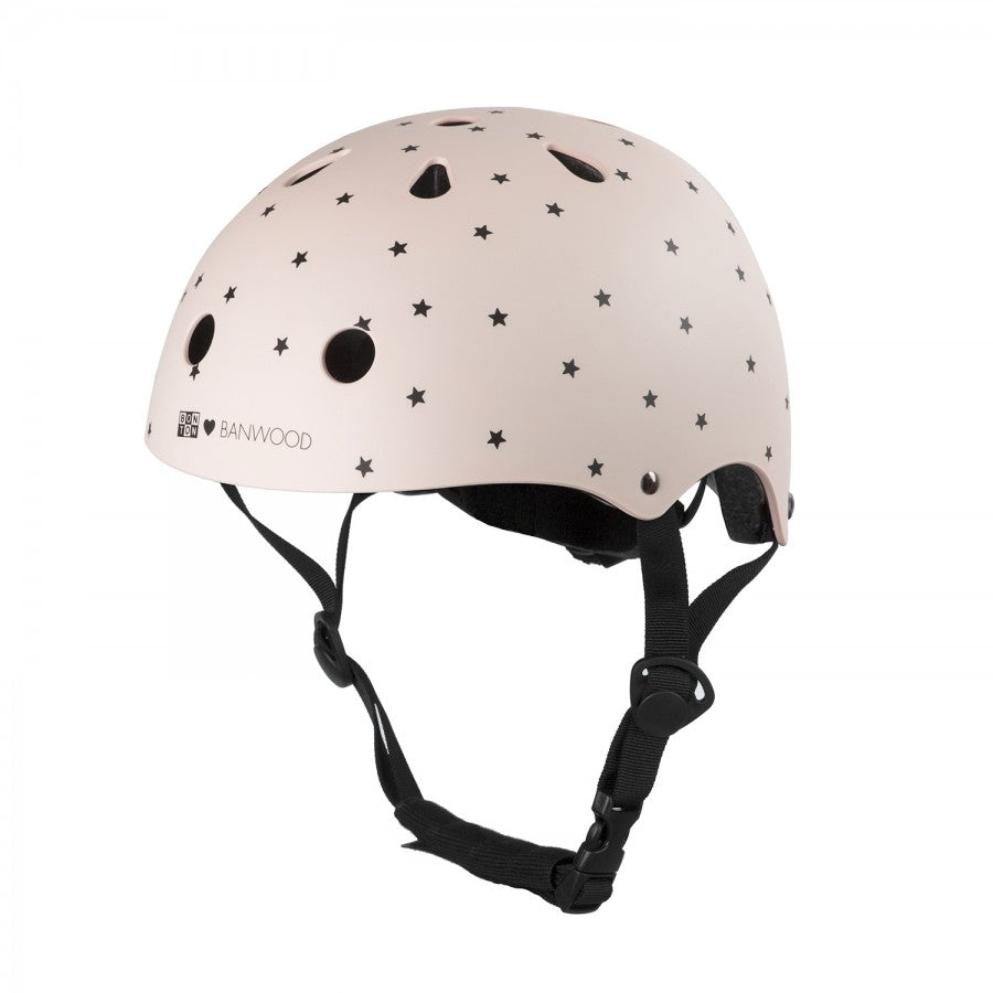 Banwood Classic Helmet - Bonton Stars Matte Pink