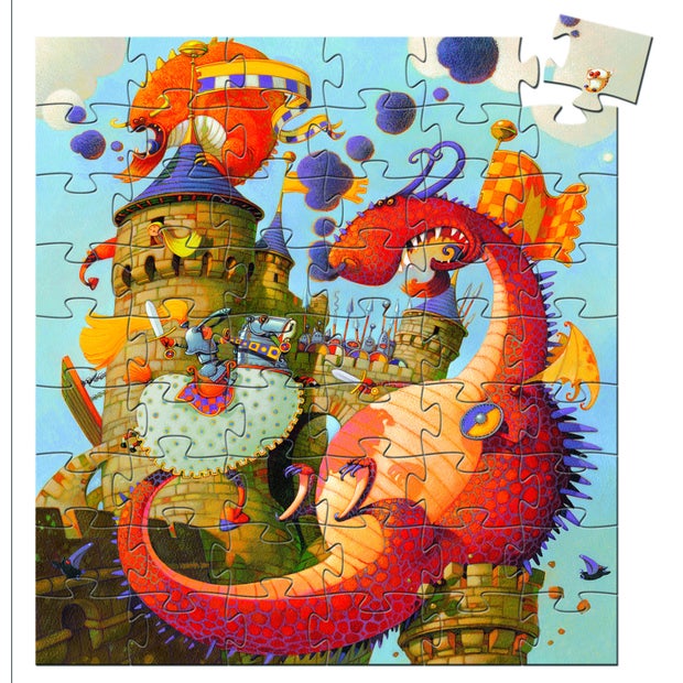 Djeco Silhouette Puzzle - Valiant and the Dragon