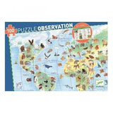 Djeco Observation World Animals 100pc Puzzle - Dapper Mr Bear - www.dappermrbear.com - NZ