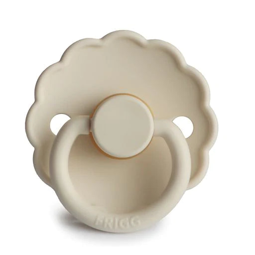FRIGG Natural Rubber Pacifier 2 PACK - Daisy Cream