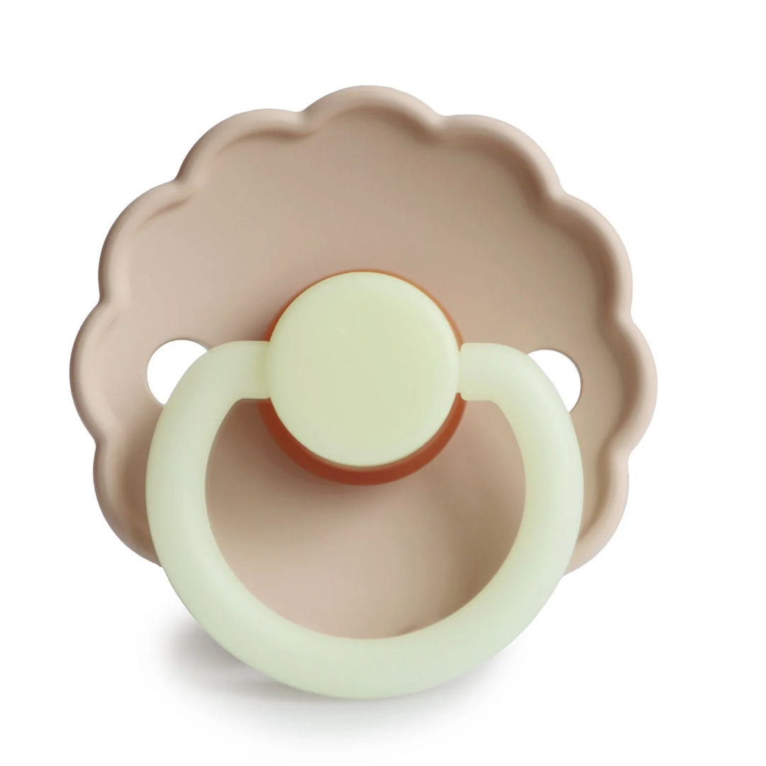 FRIGG Natural Rubber Pacifier 2 PACK - Daisy Croissant Night