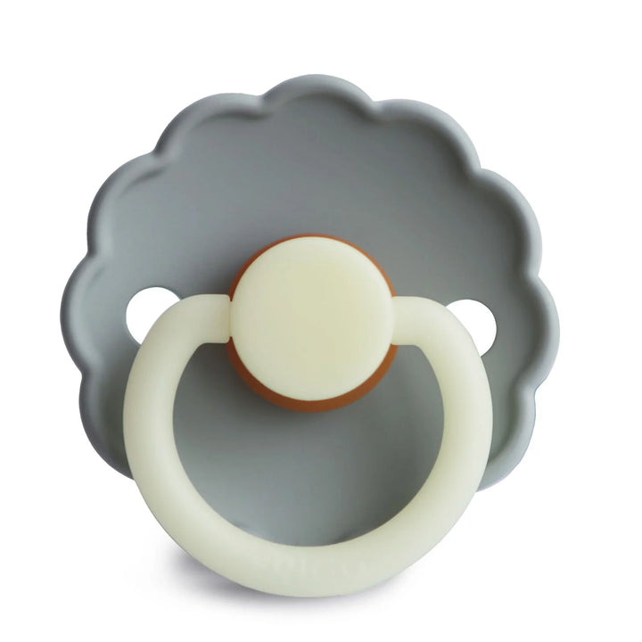 FRIGG Natural Rubber Pacifier 2 PACK - Daisy French Grey Night
