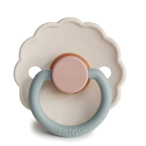 FRIGG Natural Rubber Pacifier 2 PACK - Daisy Cotton Candy